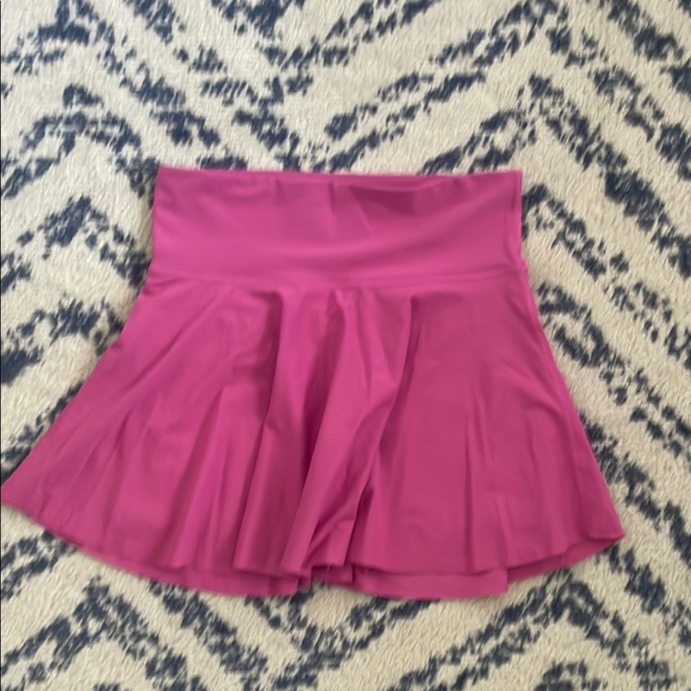 Old Navy Pink Pleated Skater Mini Skirt